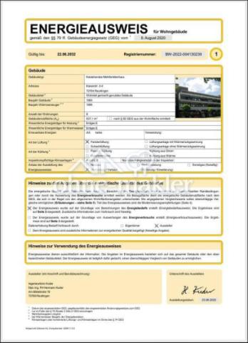 Energieausweis S1
