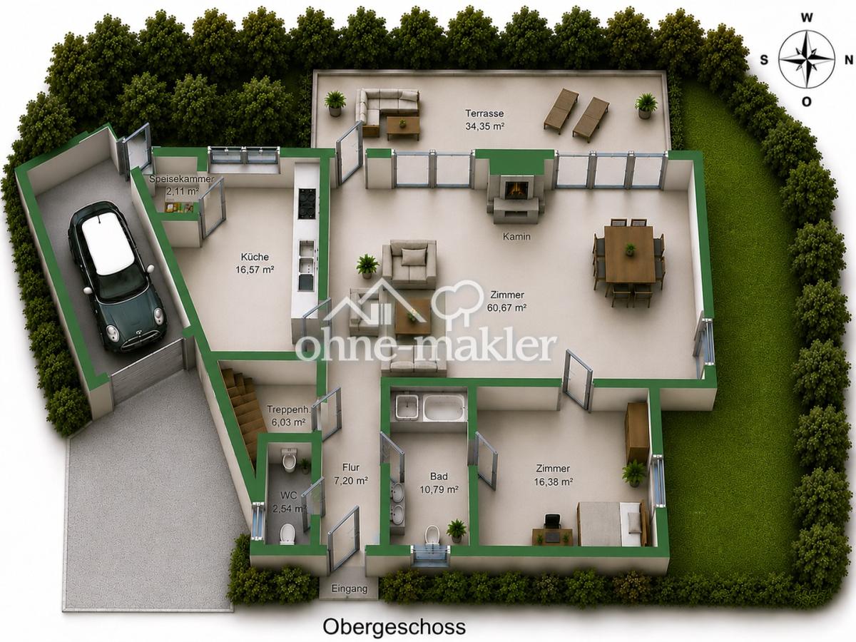 3D Grundriss OG