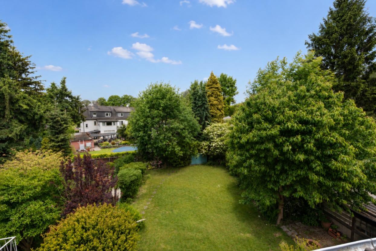 Aussicht in Garten