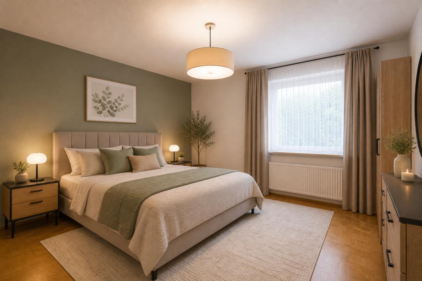 Schlafzimmer - Einrichtungsbeispiel