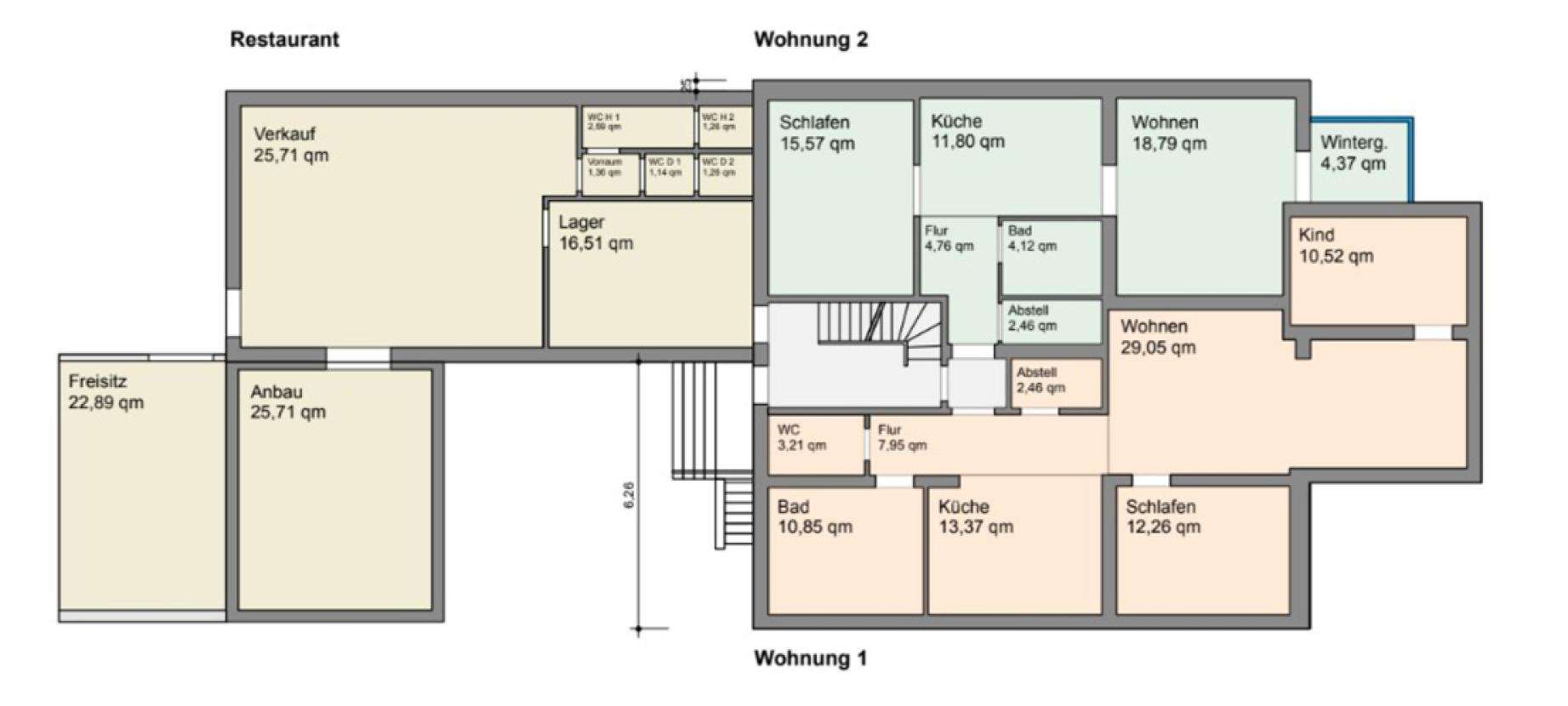 Grundriss Skizze EG