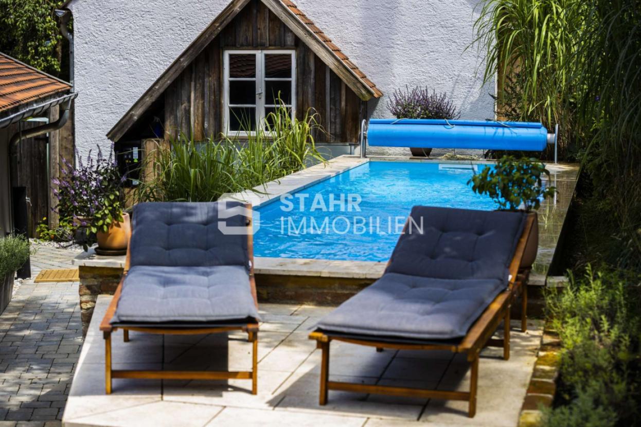 Pool mit Gegenstromanlage