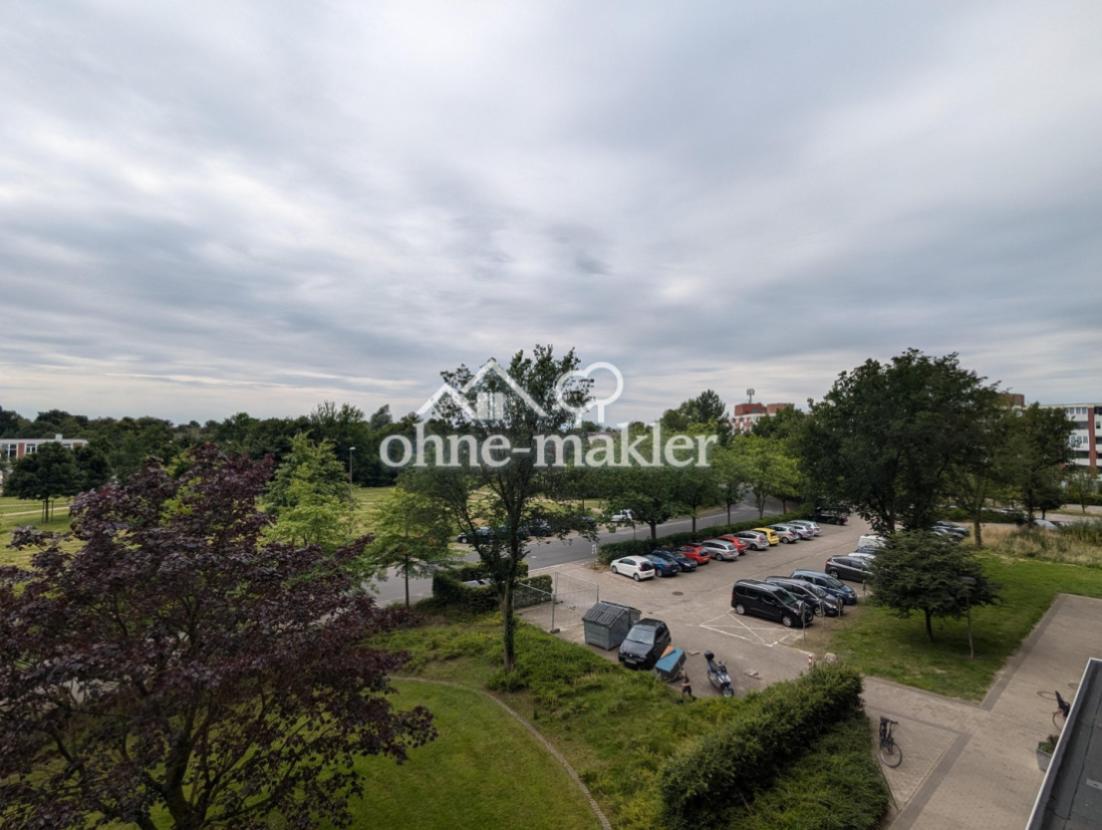 Blick vom Laubengang