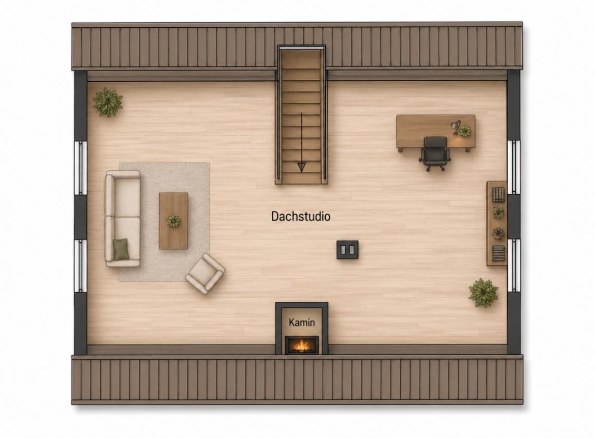 Visualisierung Grundriss DG