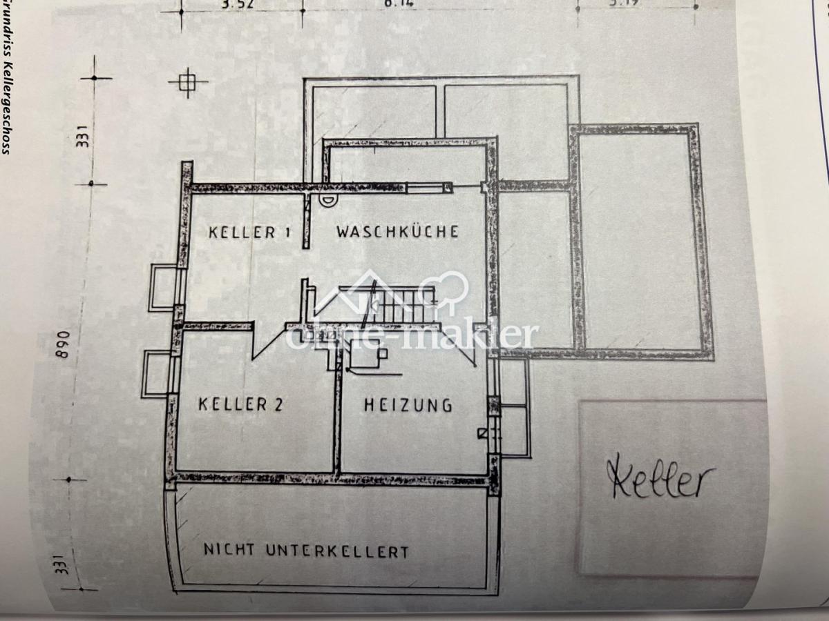 Grundriss Keller