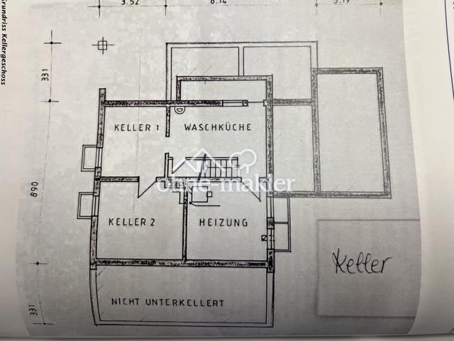 Grundriss Keller