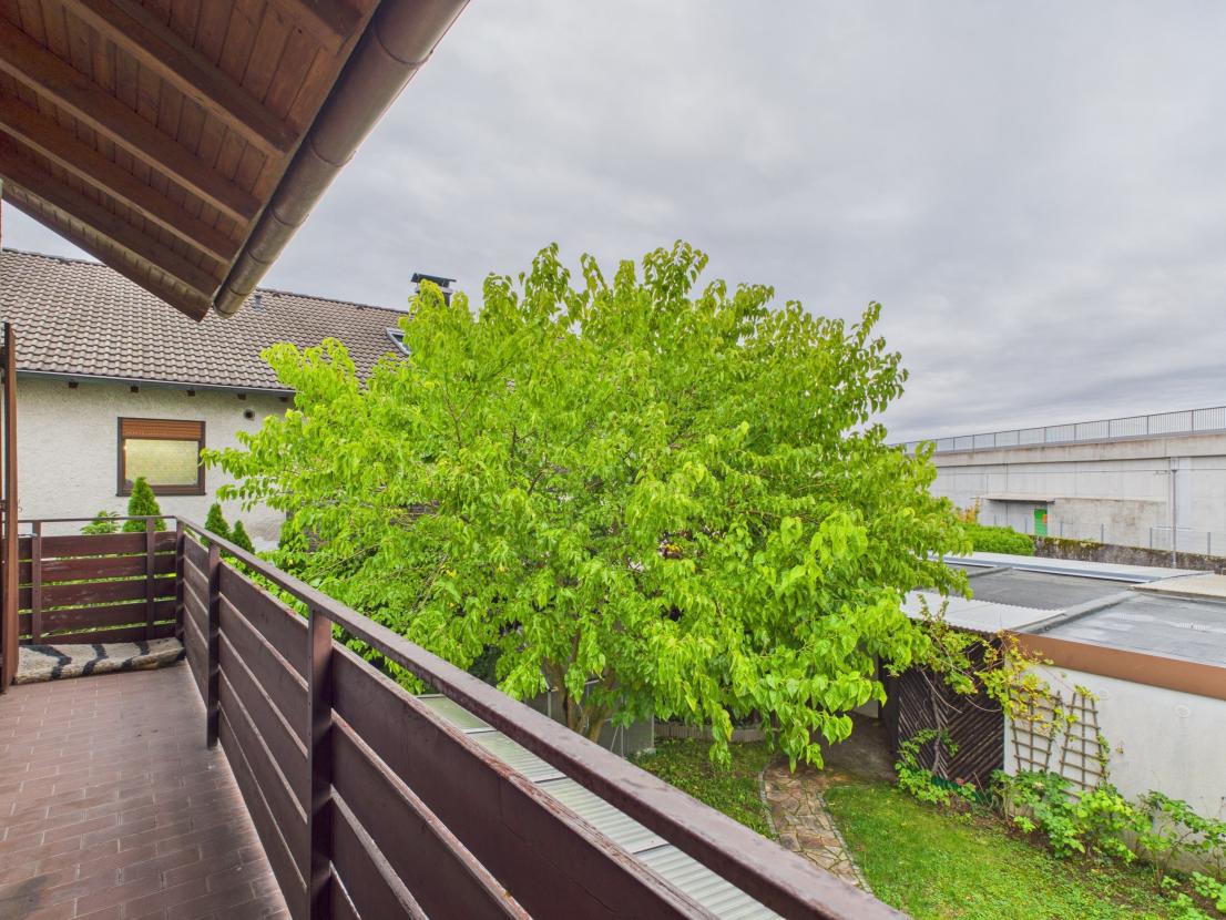 Blick vom Balkon