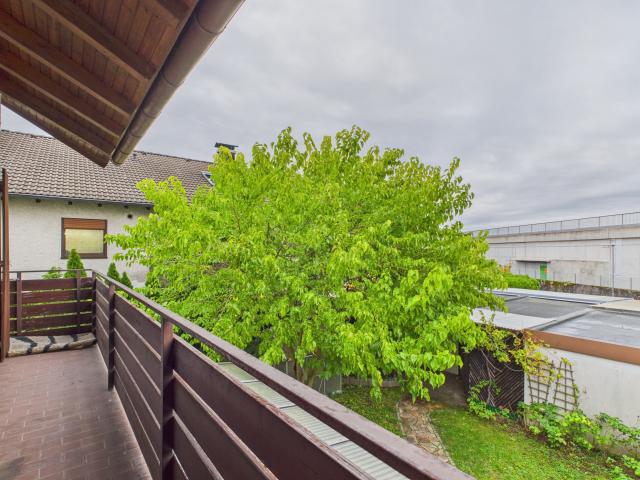 Blick vom Balkon