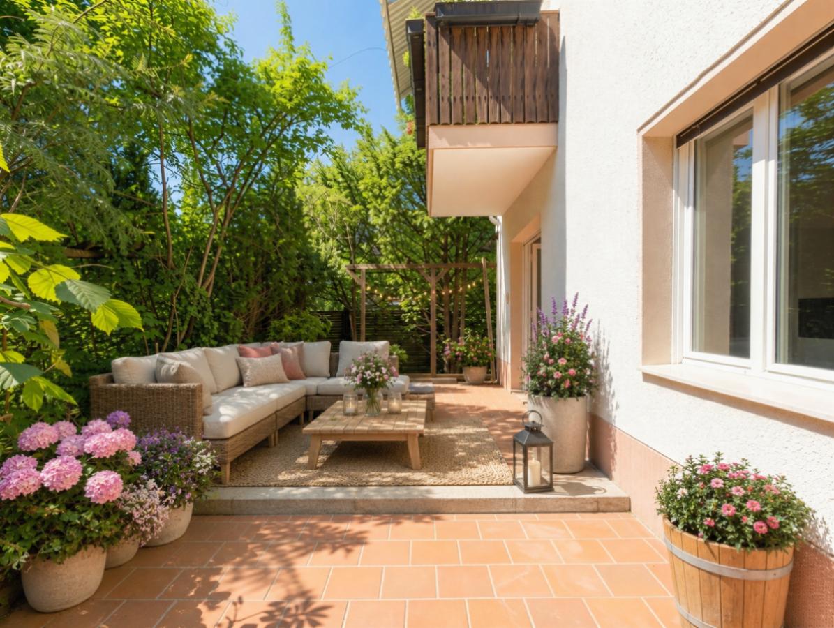 Visualisierung Gestaltungsidee - Terrasse