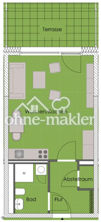 Grundriss der Wohnung