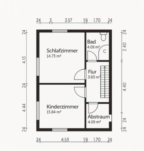 Grundriss Skizze 1.OG