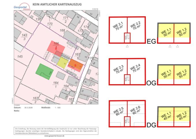Langenselbold Lageplan - Skizze