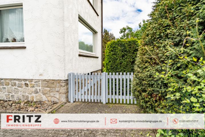 Zugang Garten von Stellplatz