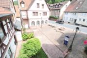 Blick auf den Dorfplatz - vom Balkon
