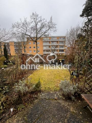 Garten im Winter ohne Laub