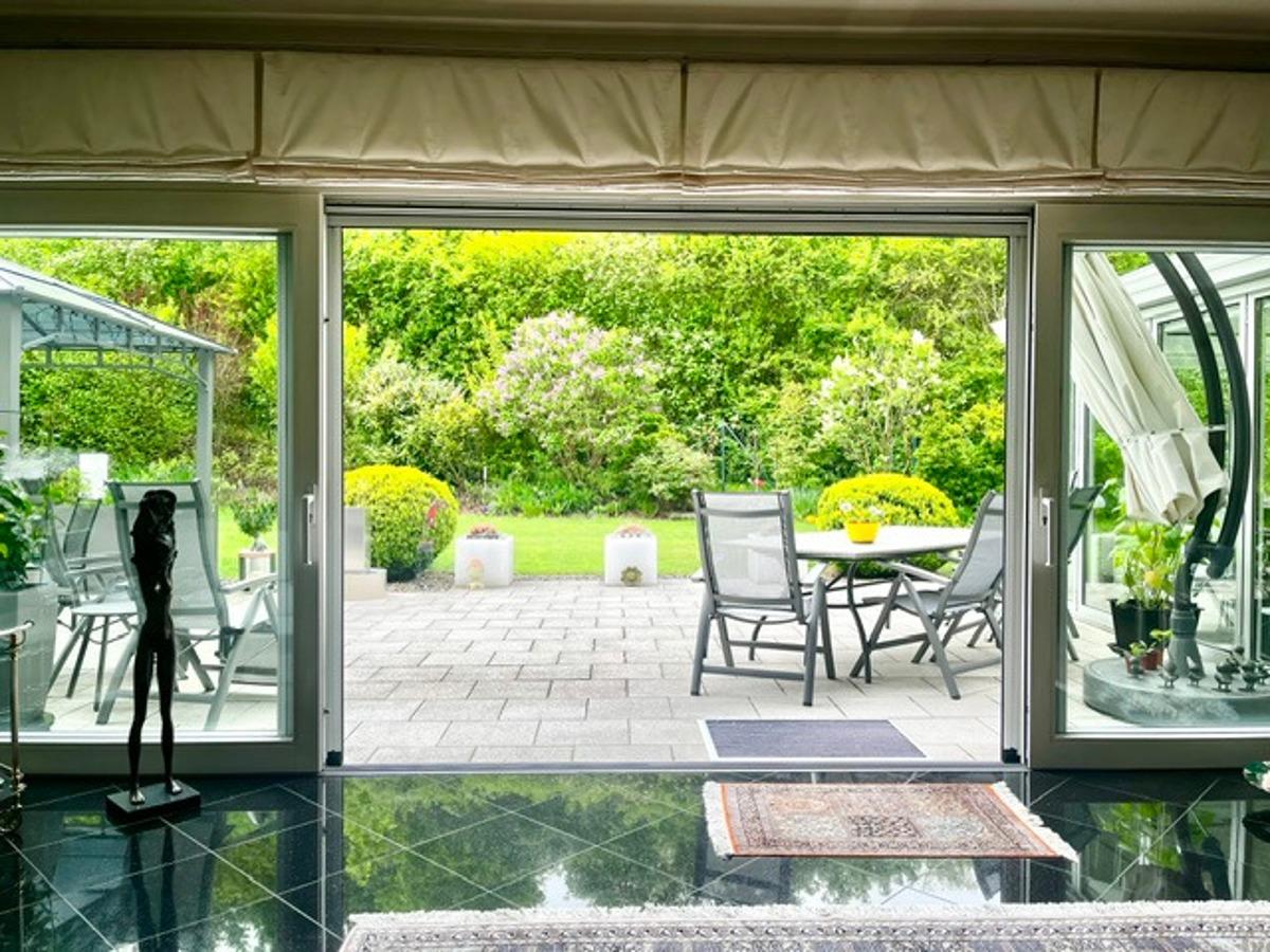 Blick aus Wohnzimmer