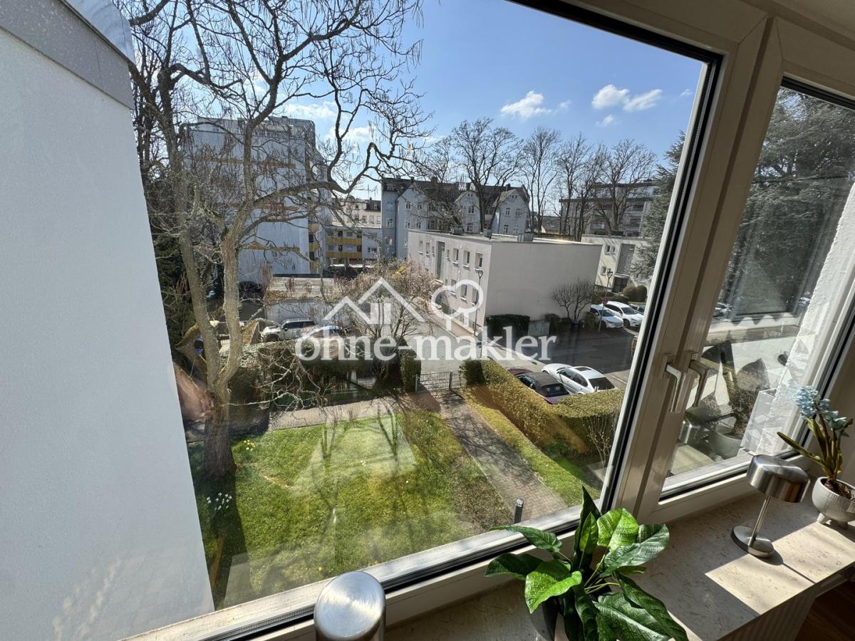 Blick aus dem Wohnzimmer