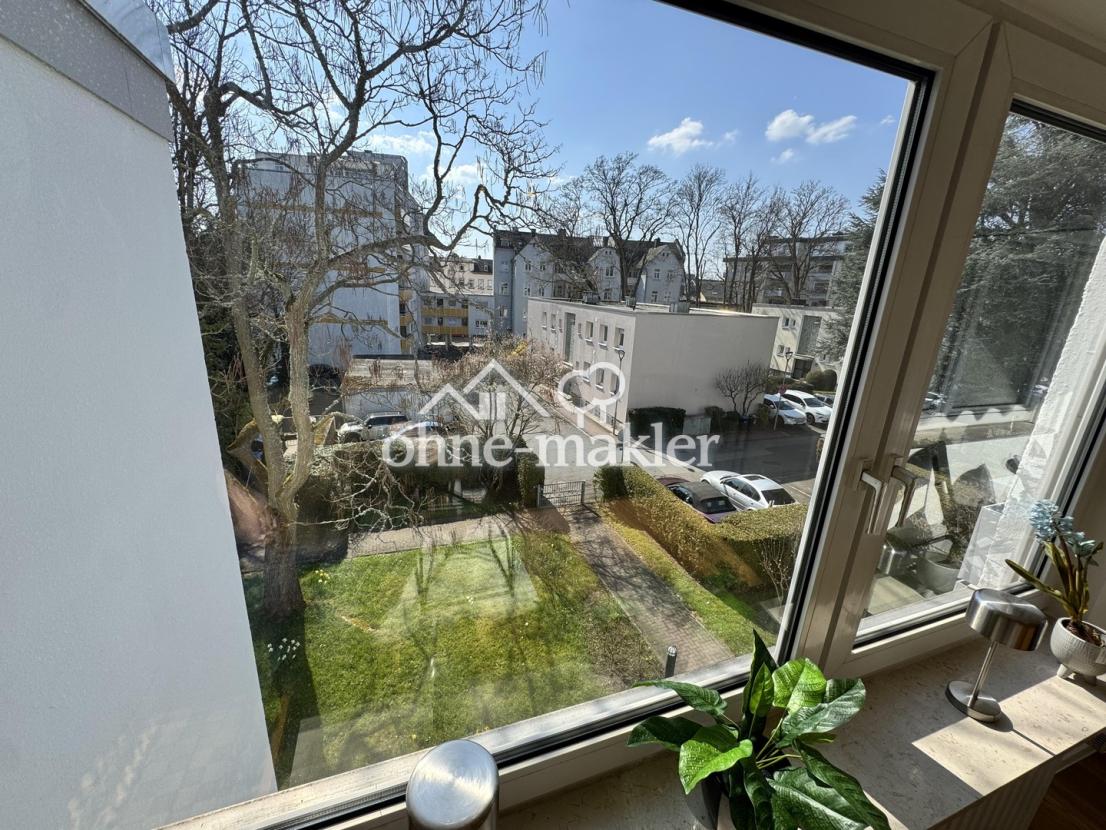 Blick aus dem Wohnzimmer