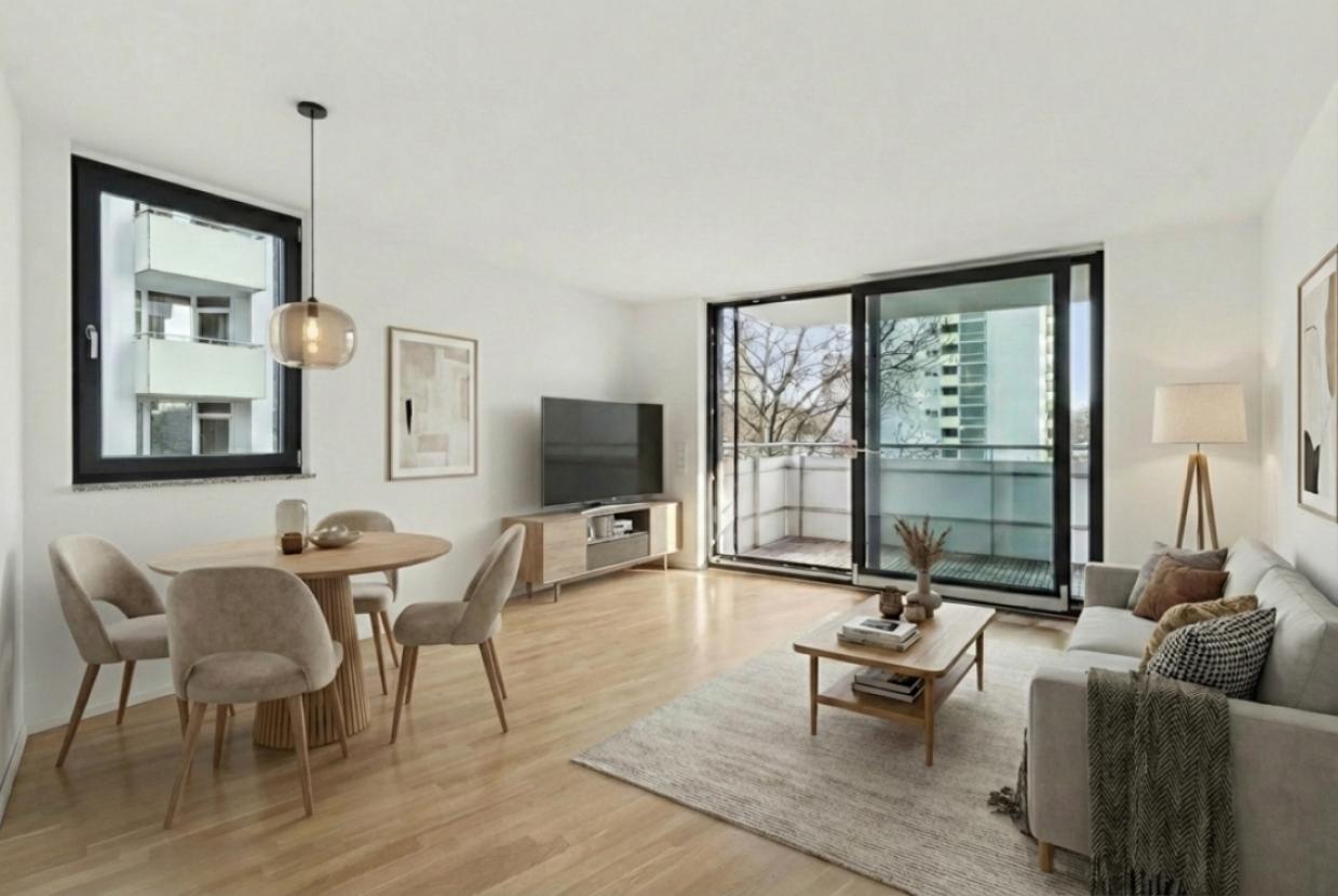 Wohnzimmer - Ansicht 1 - Staging