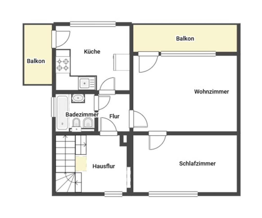 Grundriss Skizze 1.OG