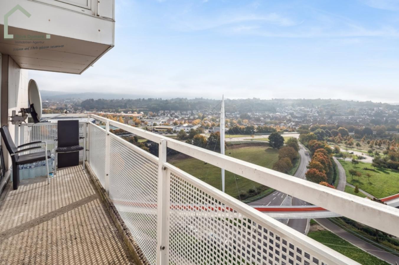Blick vom Balkon