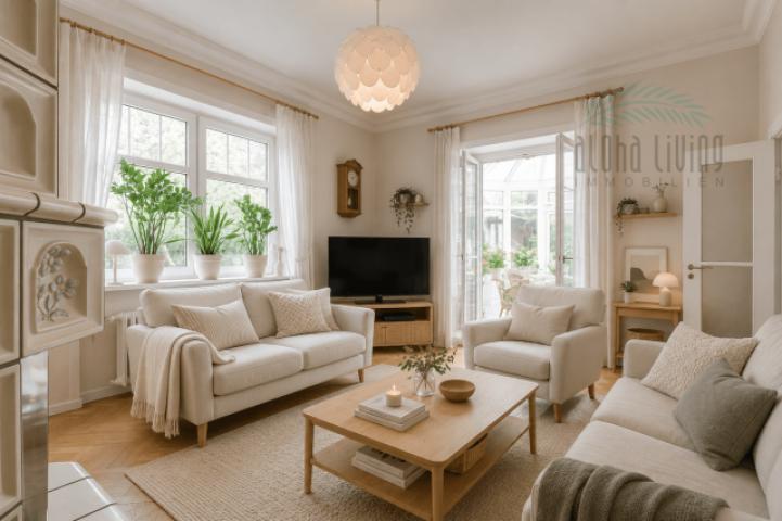 Visualisierung Einrichtungsidee - Wohnzimmer (EG)