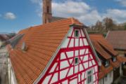 Außenansicht Fachwerkfassade Dach  Obergeschoss