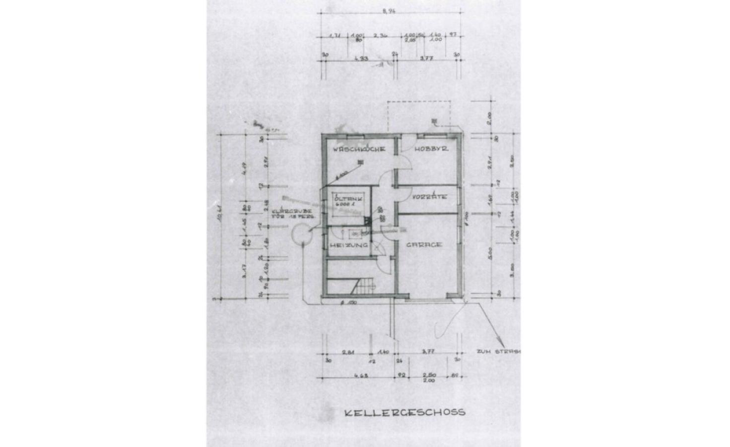Grundriss Untergeschoss