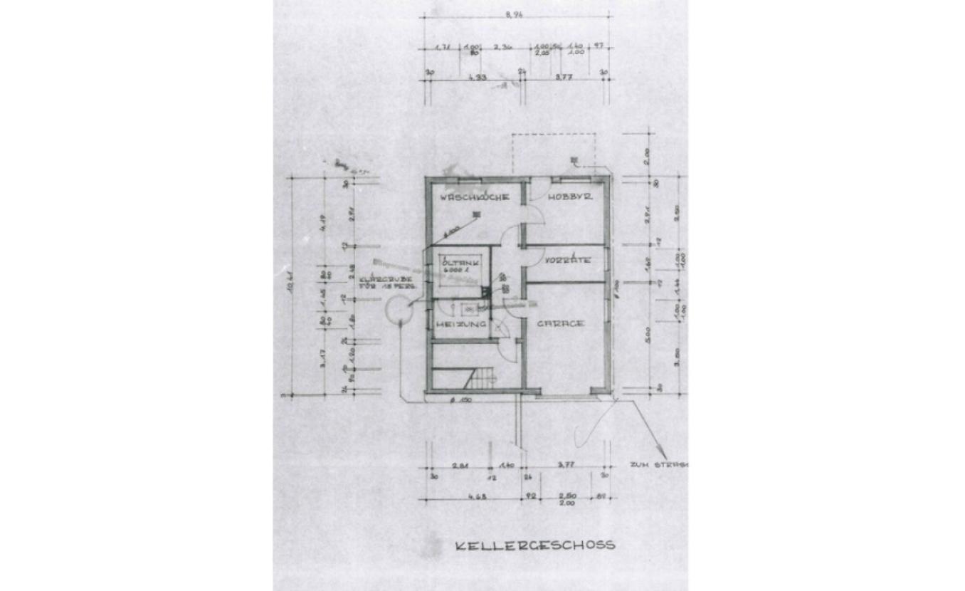 Grundriss Untergeschoss