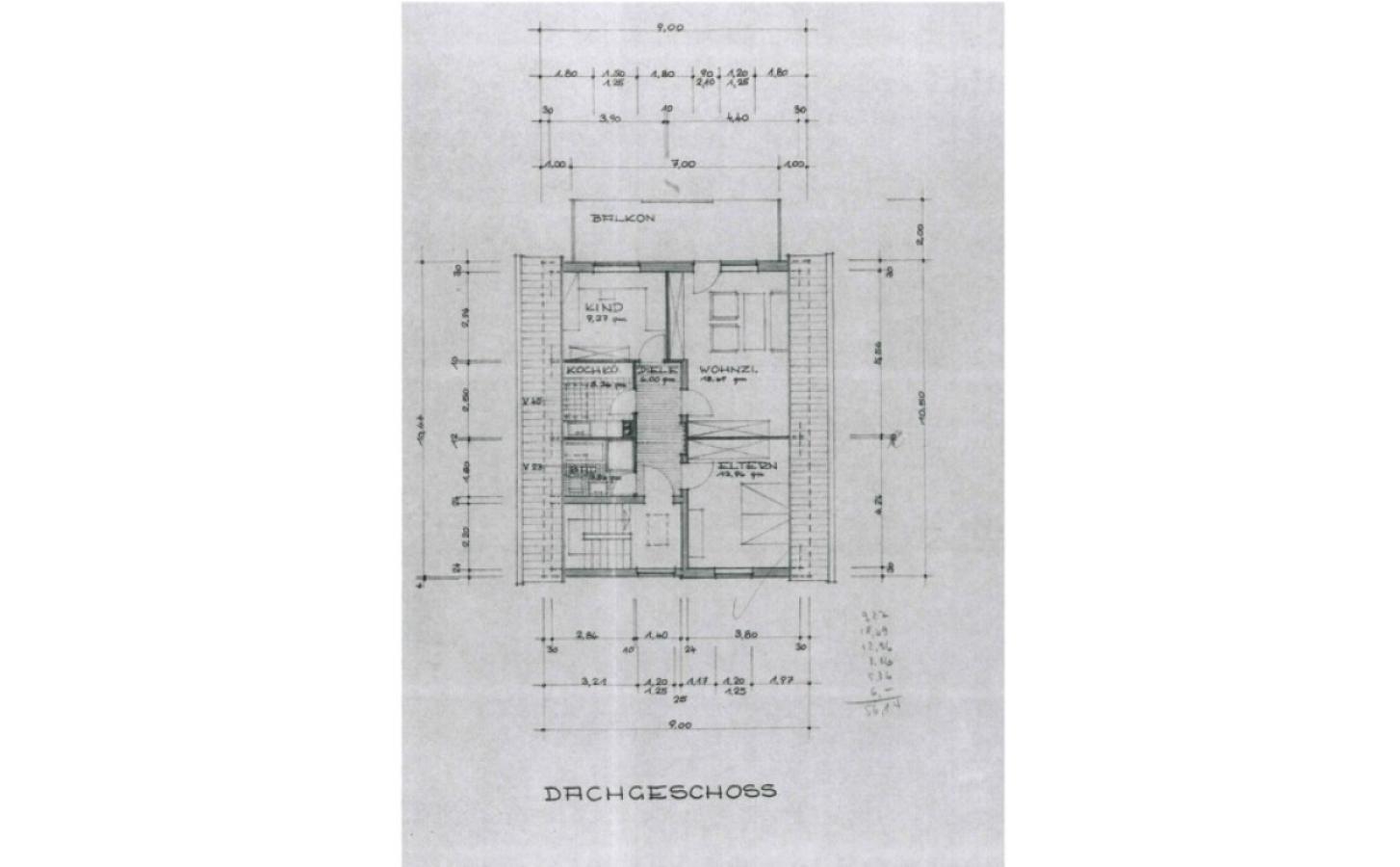Grundriss Dachgeschoss
