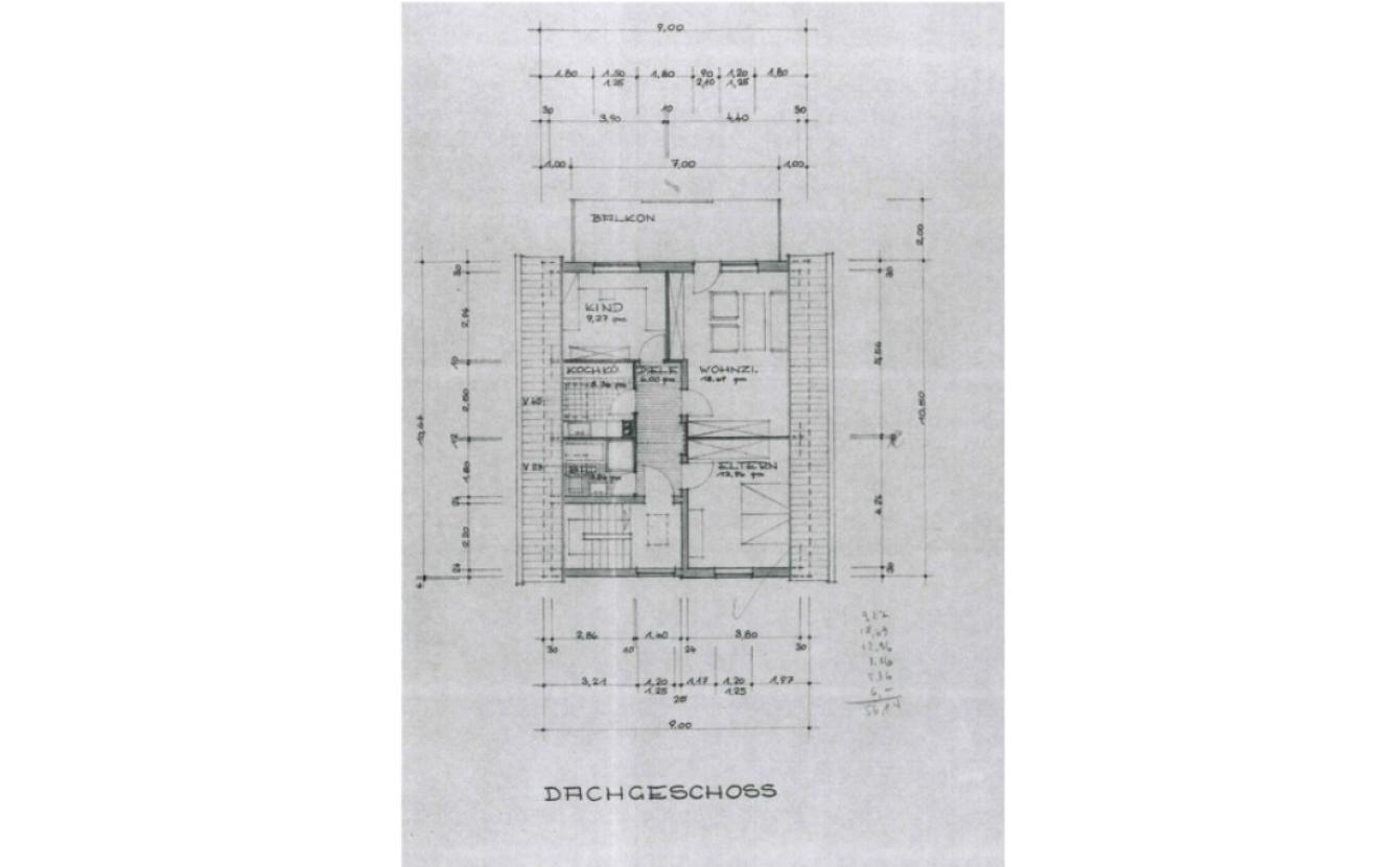 Grundriss Dachgeschoss