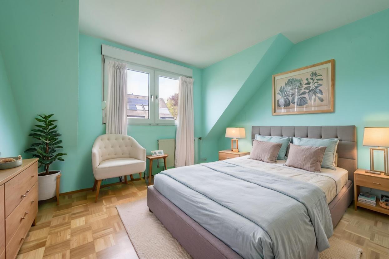 Ansicht Einrichtungsbeispiel Schlafzimmer