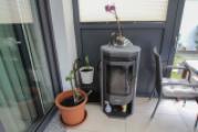 Kamin im Wintergarten