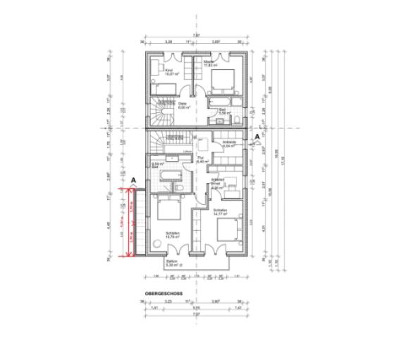 Grundriss 1.OG (beide Häuser)