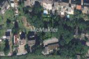 Luftbild mit markiertem Grundstück