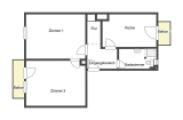 Grundriss-Vorderhaus 1.OG