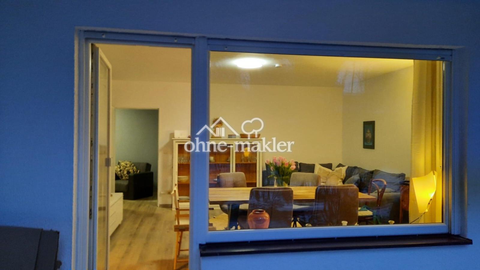 Aussenansicht auf Wohnzimmer