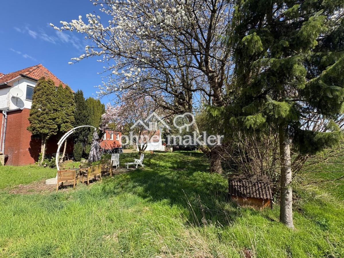 Garten mit Kirschbaum