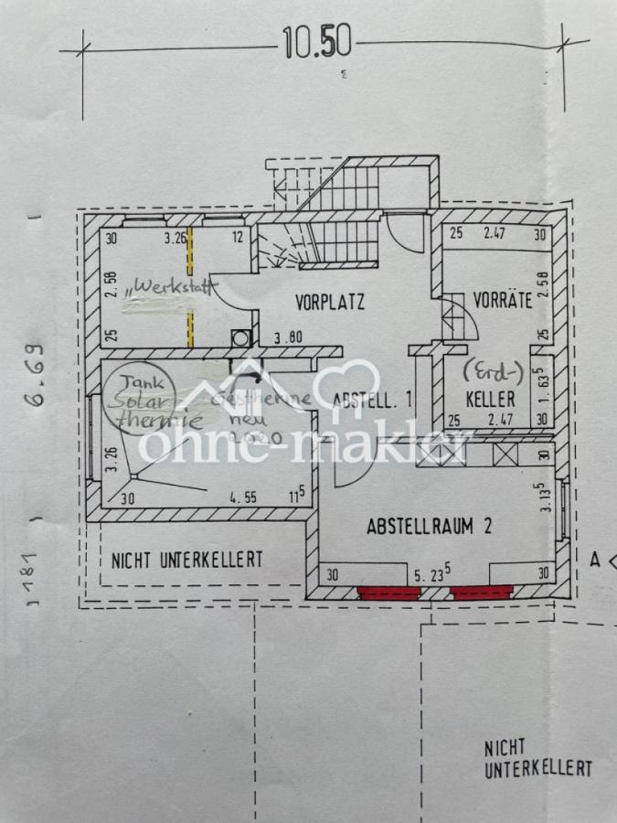 Grundriss Keller