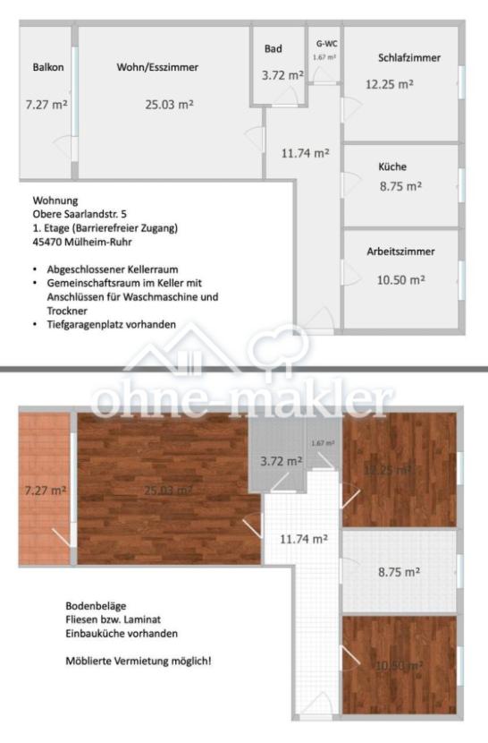 Raumaufteilung