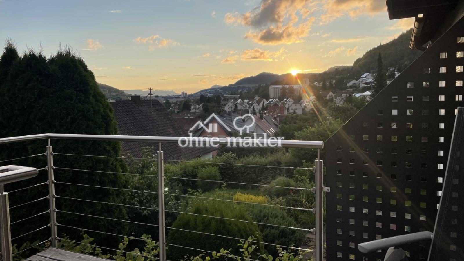 Sonnenuntergang Südbalkon