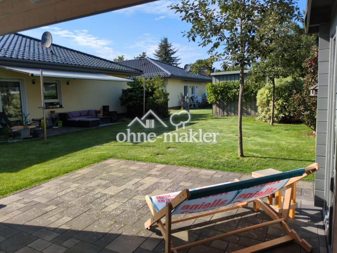Ausblick vom Begegungsbungalow