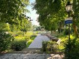 Stadtpark hinter Wohnquartier