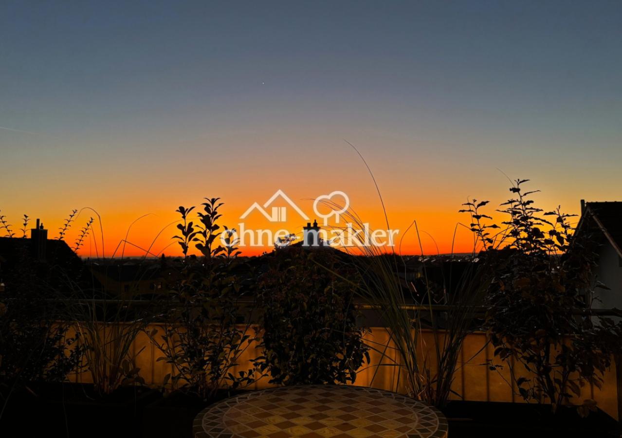 Dachterrasse Sonnenuntergang