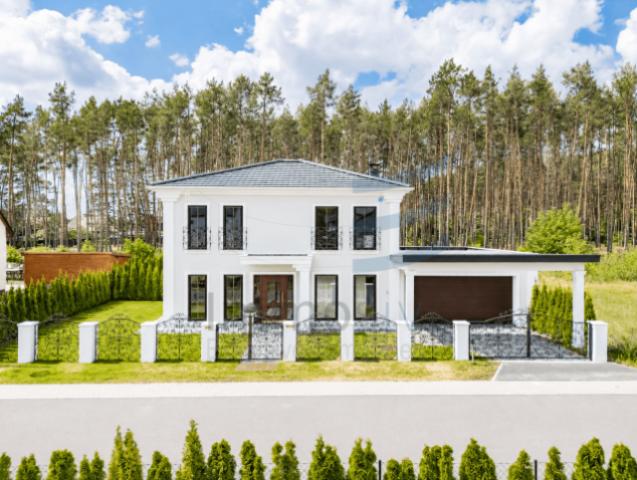 Haus mit Carport KI generiert