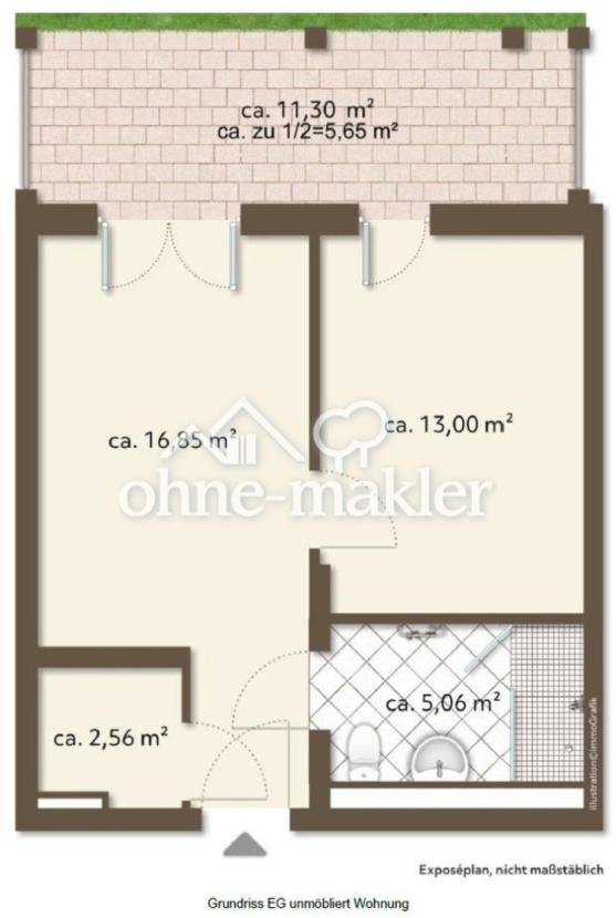 Grundriss EG unmöbliert