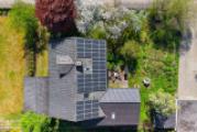 Vogelperspektive aufs Haus