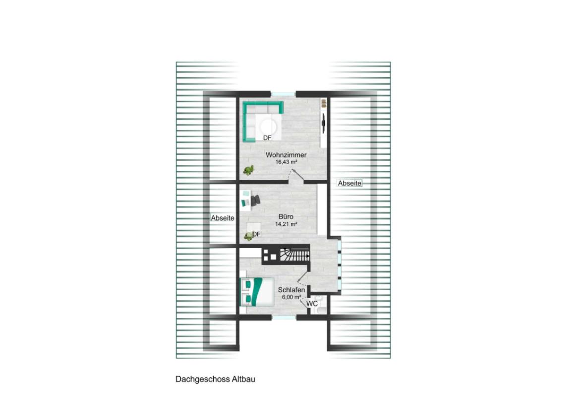 Dachgeschoss Altbau