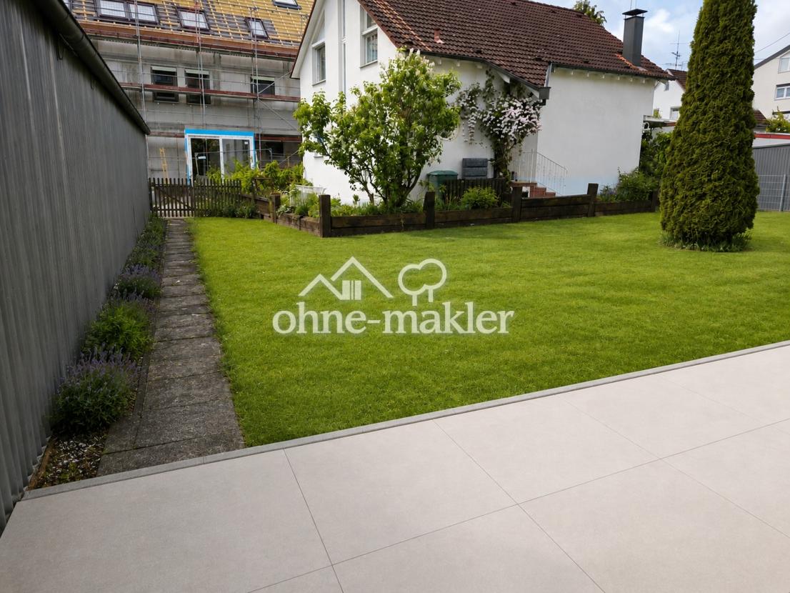 WE 1: Terrasse + Blick Garten