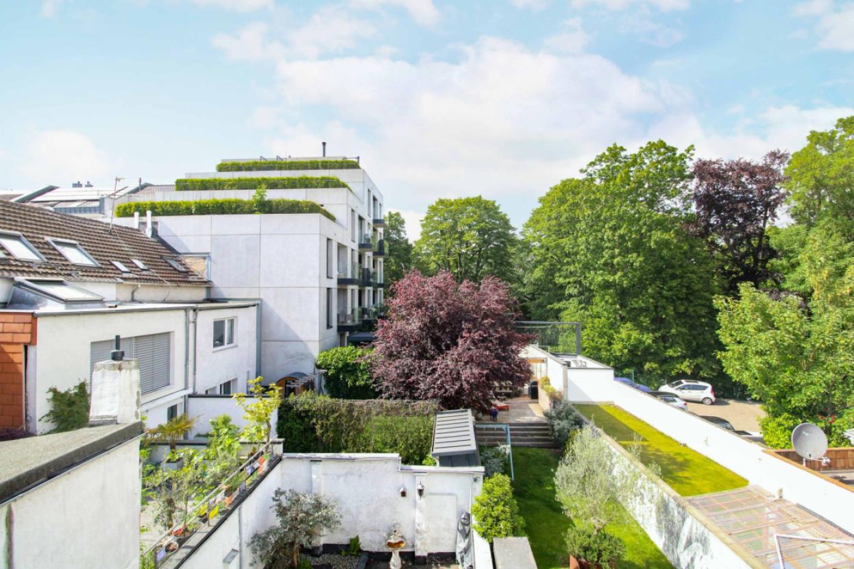 Blick vom Balkon